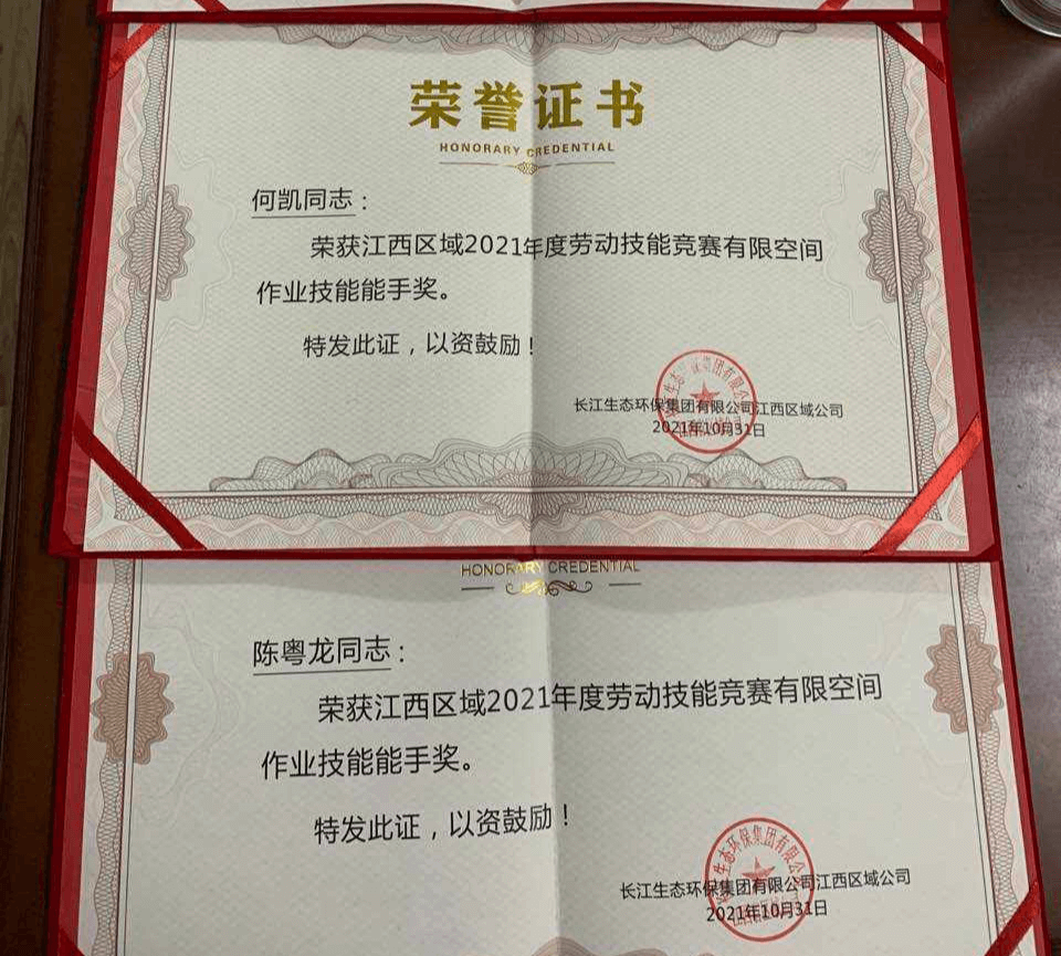 技能竞赛荣誉
